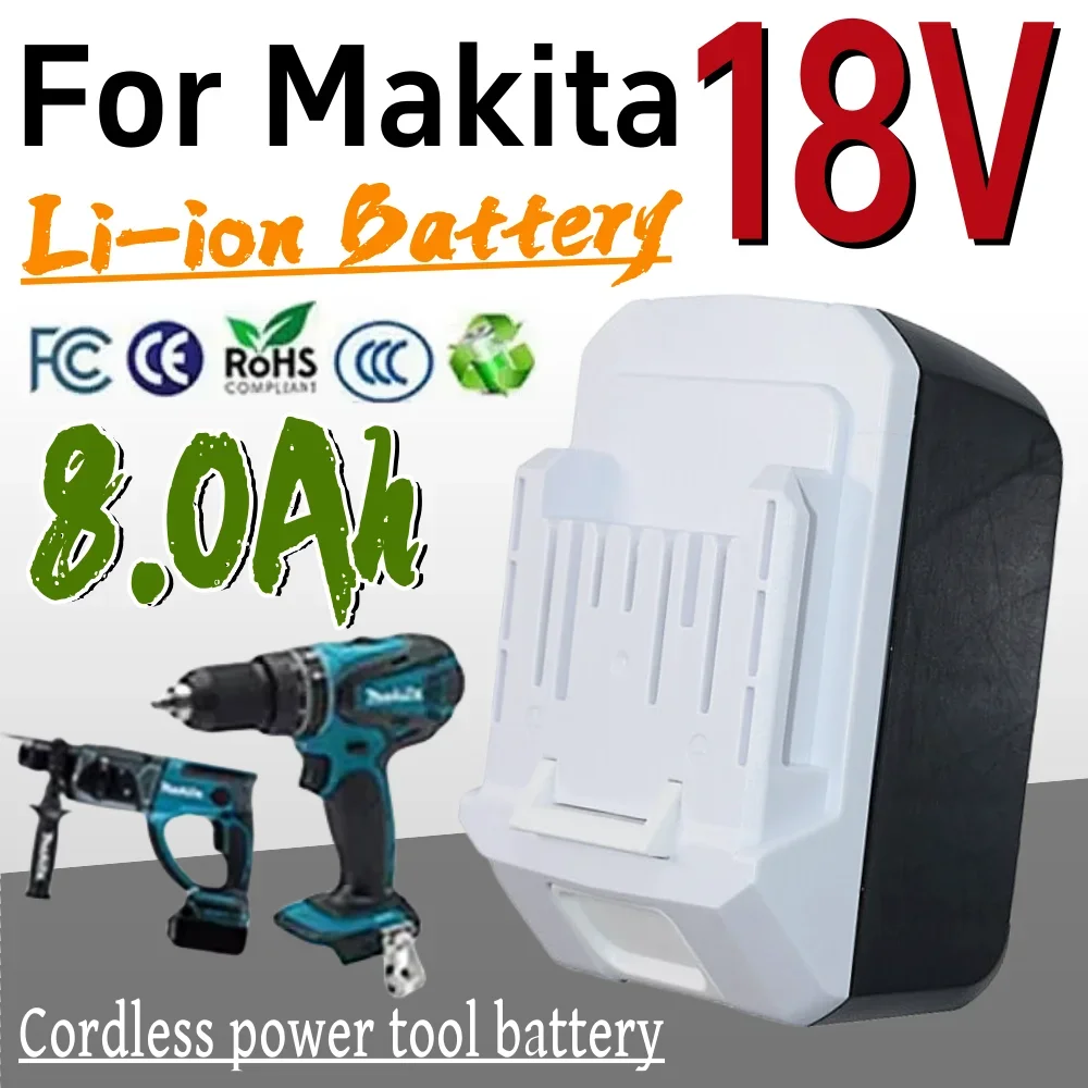 

18V Power Tool Battery 8000mAh BL1811G BL1815G Series Replace for Makita Drill HP457D Impact Driver DF457D