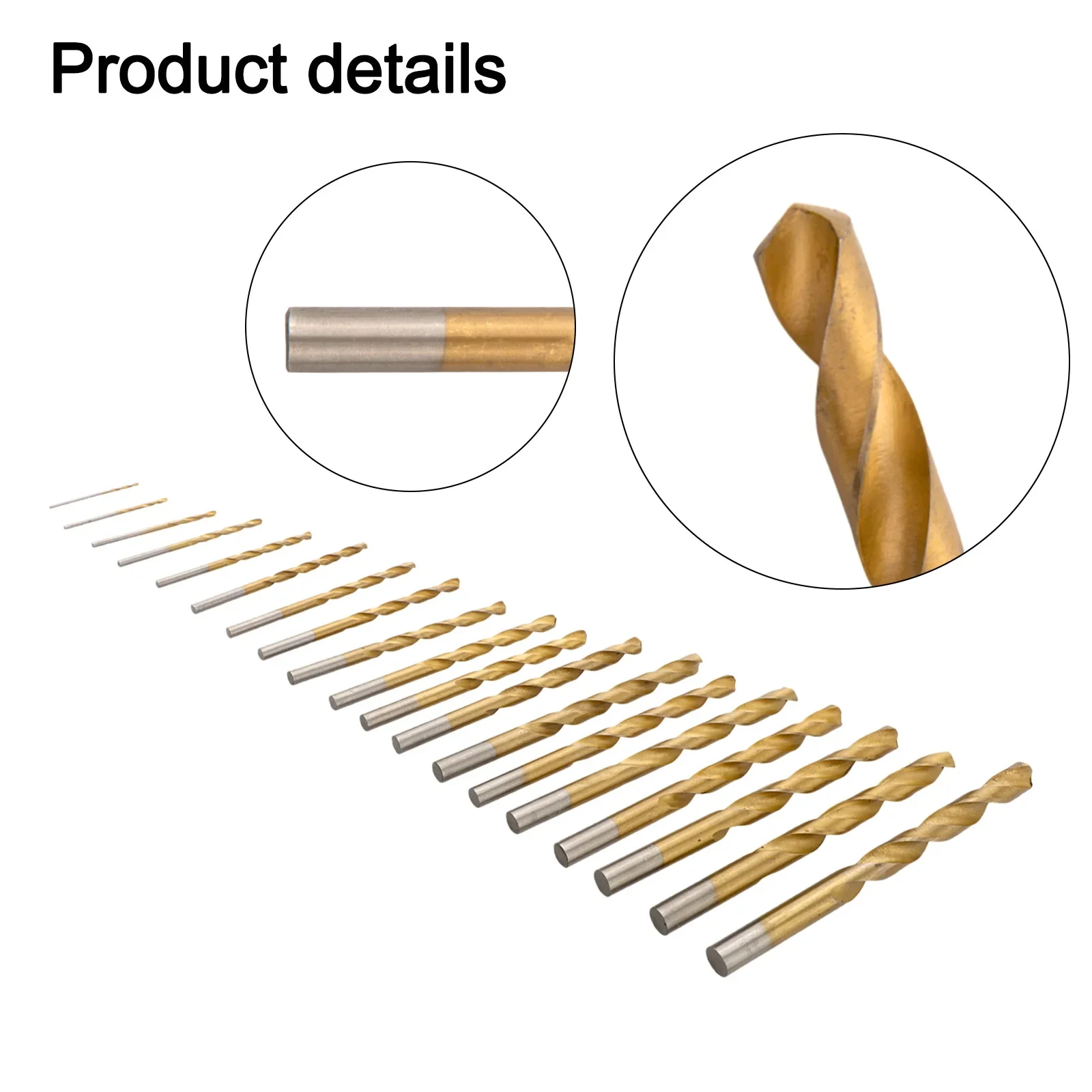 

19pcs HSS Drill Bit Set 1-10mm 135 Degree Split Point Drill Bit For Hand Drill Chuck 304 Stainless Steel Drilling