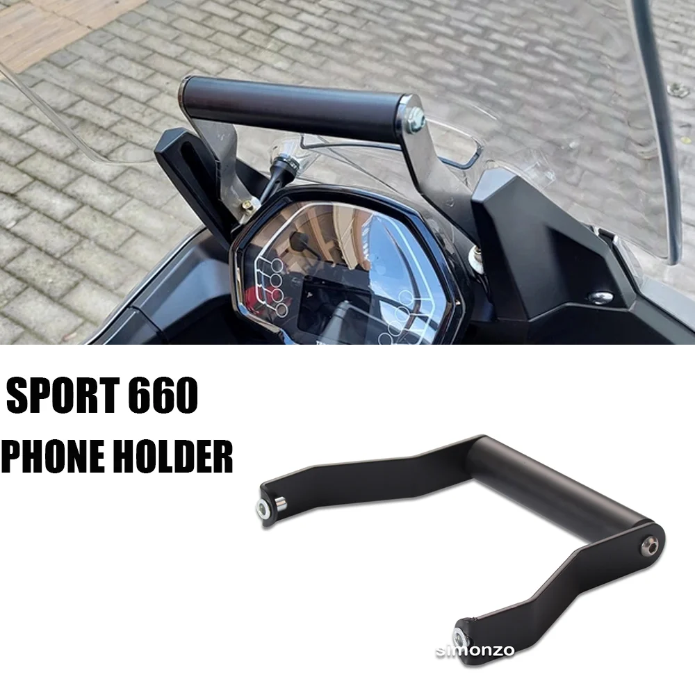 For Tiger Sport 660 2022-2023 Accessories Motorcycle GPS Bracket Mobile Phone Navigation Bracket Aluminum 22mm