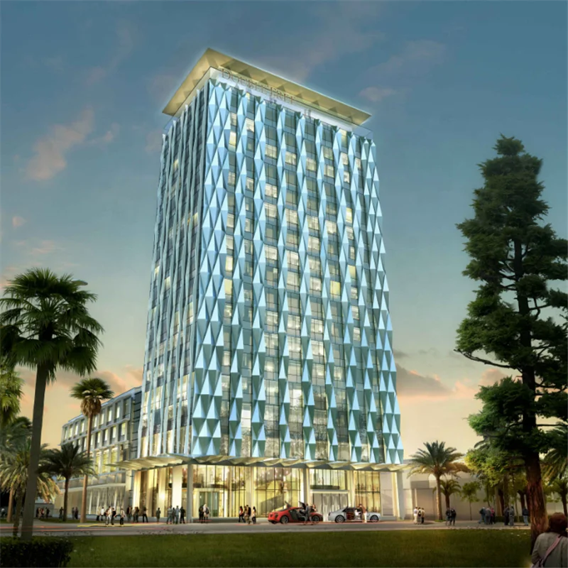 Australian DoubleTree Hotel Aluminum Glass Unit Curtain Wall Price