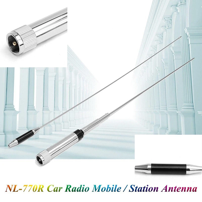 

Walkie Talkie Antenna Replacement NL-770R High Gain 144/430MHz Dual Band VHF/UHF 200W Car Mobile Ham Radio Antenna