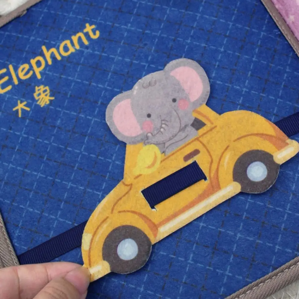 Felt Cloth Puzzle Felt Book 3D Stereoscopic Montessori Felt Cloth Book Educational Cartoon Early Learning Educational Book