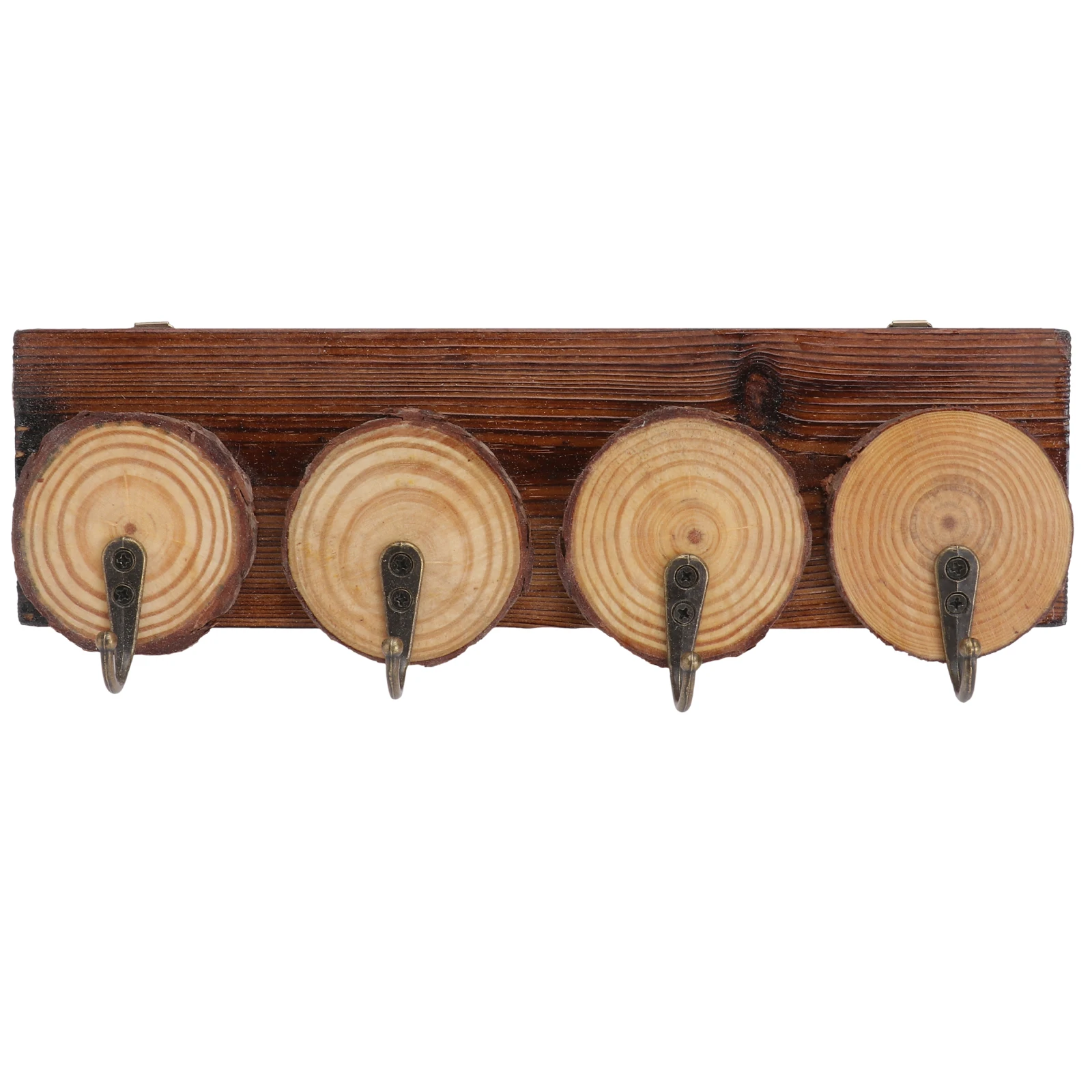 

Wooden Wall Hanger 4 Hooks Coat Rack Storage ganizer Versatile Pothook Porch Key Bag Hat Clothes Sundries