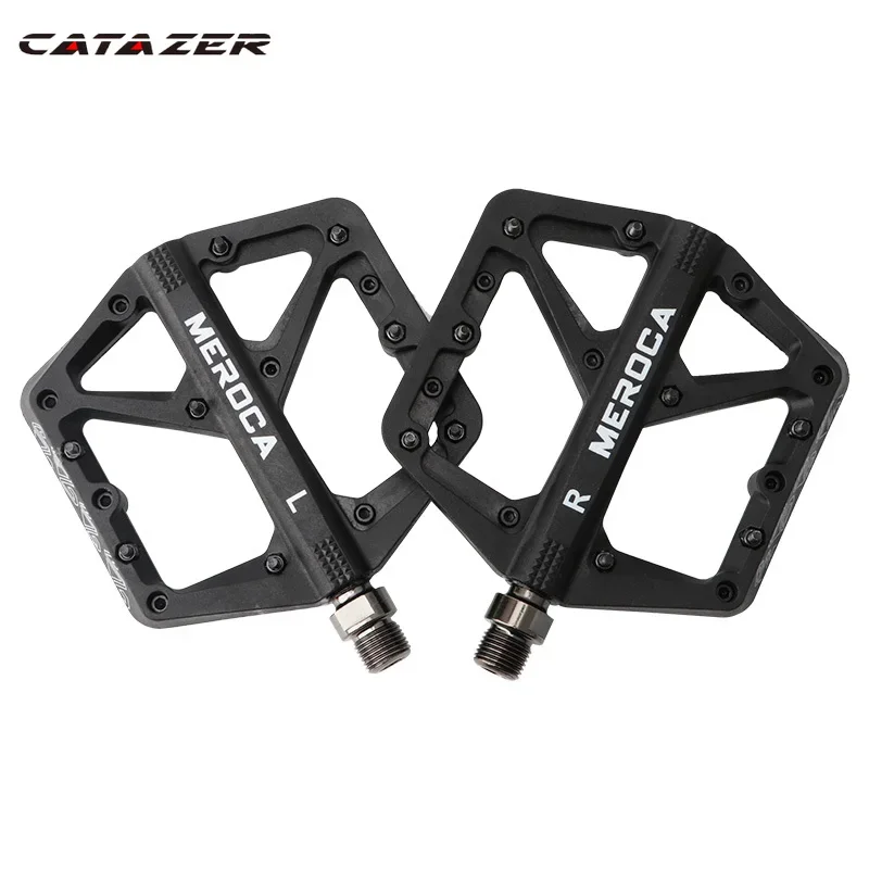 

9/16 Inch Bicycle Platform Flat Pedals Mountain Bike Pedal Nylon Fiber Non-Slip for Road Mountain BMX MTB Pedales