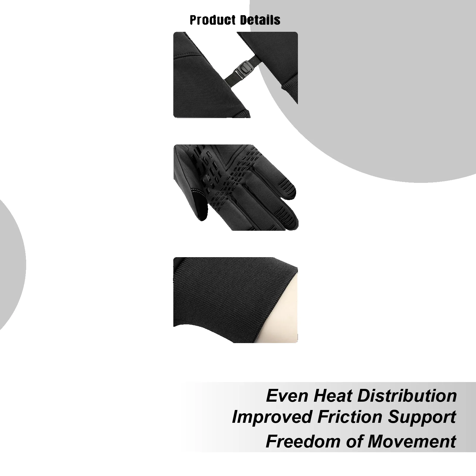 

USB Heated Gloves Warm Plug-in Breathable Non-Slip Screen Touch Winter Thermal Heating Mitts For Skiing Cycling Hiking Commuting