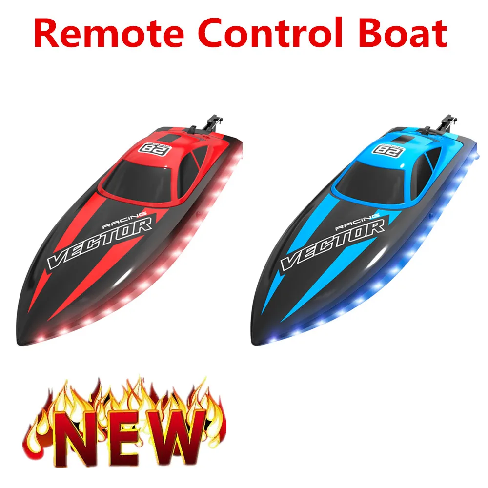 RC Boat 20+MPH Remote Control Speedboat Waterproof Radio-Controlled Ship Electric Toys Model Outdoor Lakes Pools