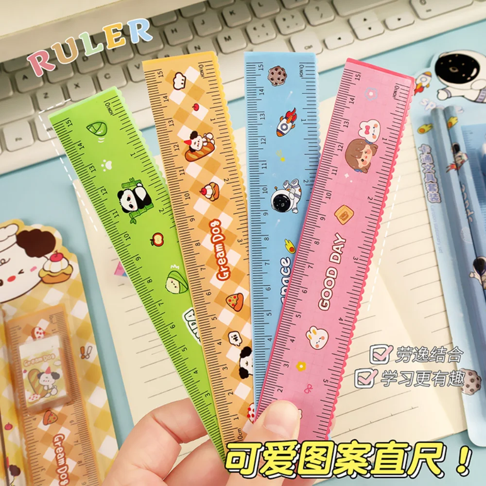 Learning Gift Box Interesting Kids Stationery Gift Set Pencil Ruler Eraser Set Colorful School Supplies Set For Drawing Home