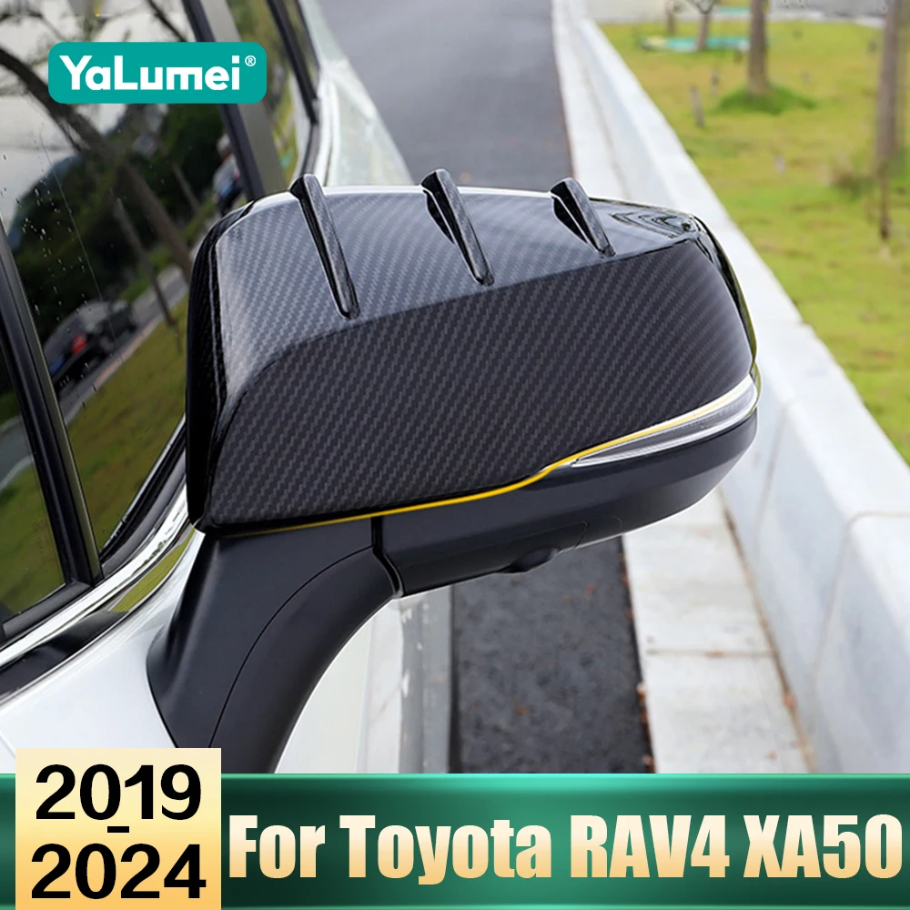 

Car Accessories For Toyota RAV4 XA50 RAV 4 Hybrid 2019 2020 2021 2022 2023 2024 Rearview Mirror Side Molding Cover Shell Trim