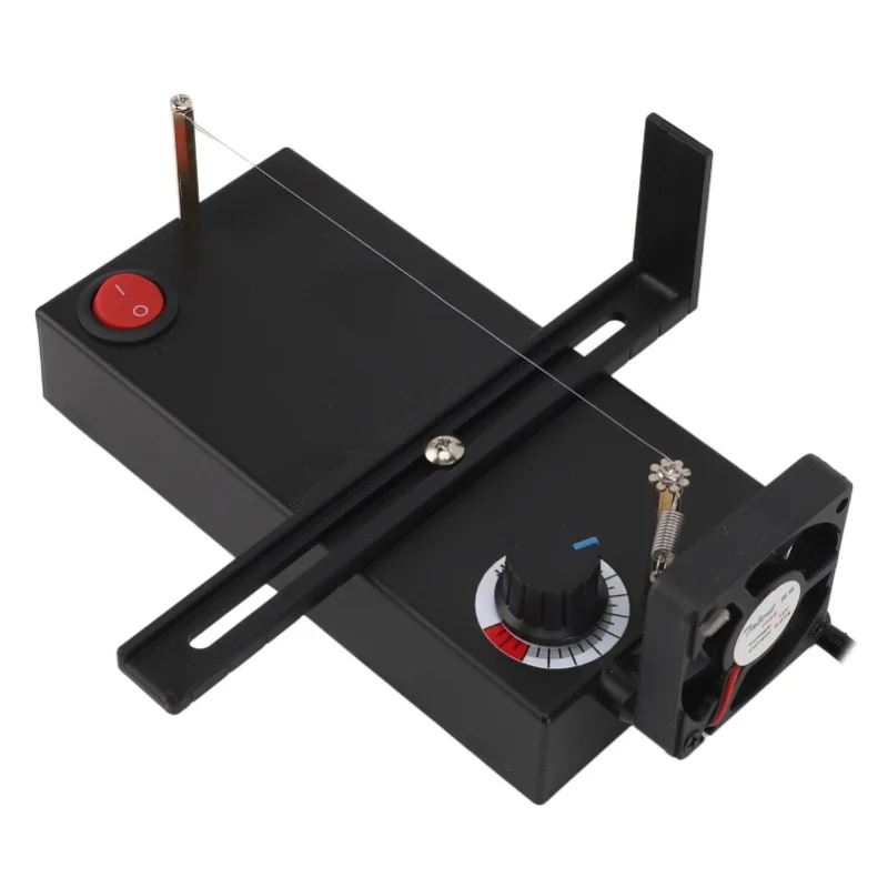 

Маленькая портативная терморезательная машина для резки веревок и лент, электрический терморезак с вентилятором для дома, вилка стандарта США, 110В