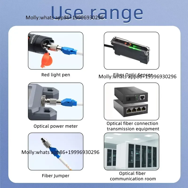 KELUSHI Visual Fault Locator 30mW Detector With FC Male to LC Female Adapter 2.5mm Connector Fiber Optical Cable Tester VFL