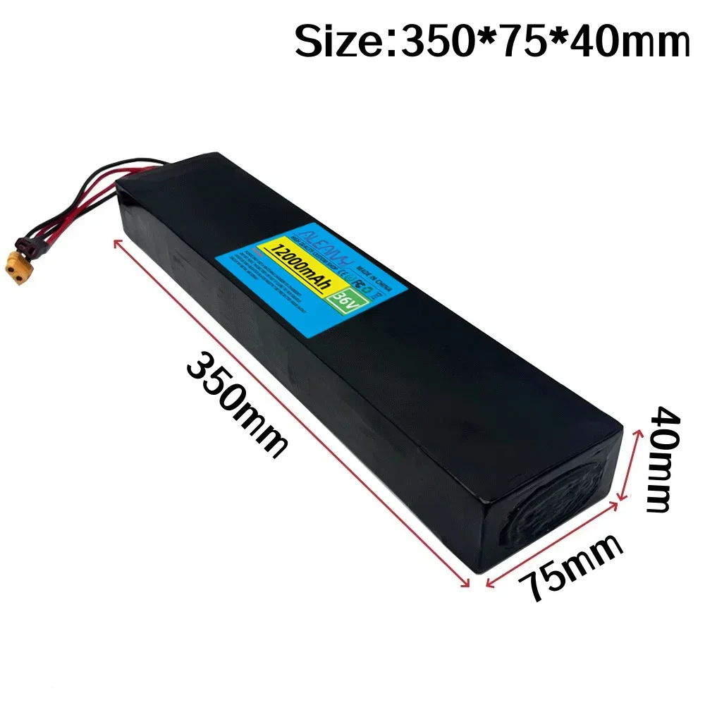 36 فولت 12000 مللي أمبير (12 أمبير) بطارية ليثيوم قابلة للشحن 18650 10S4P 500 واط بطارية سكوتر كهربائي 36 فولت مع BMS. #3