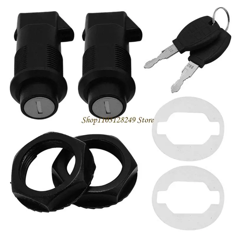 

N5KD Motorcycle Hard Saddlebag Chromes Locks & Black Keys Motorbike Modification