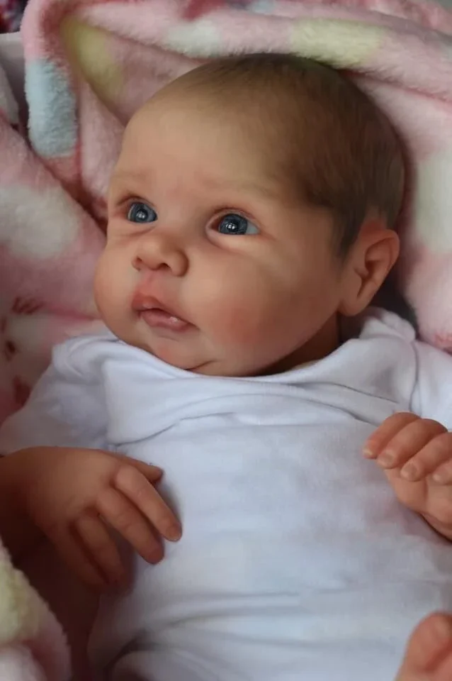 20inch Already Painted Reborn Baby Doll Miley Same As Picture Lifelike Soft Touch 3D Skin Painted Hair Visible Veins