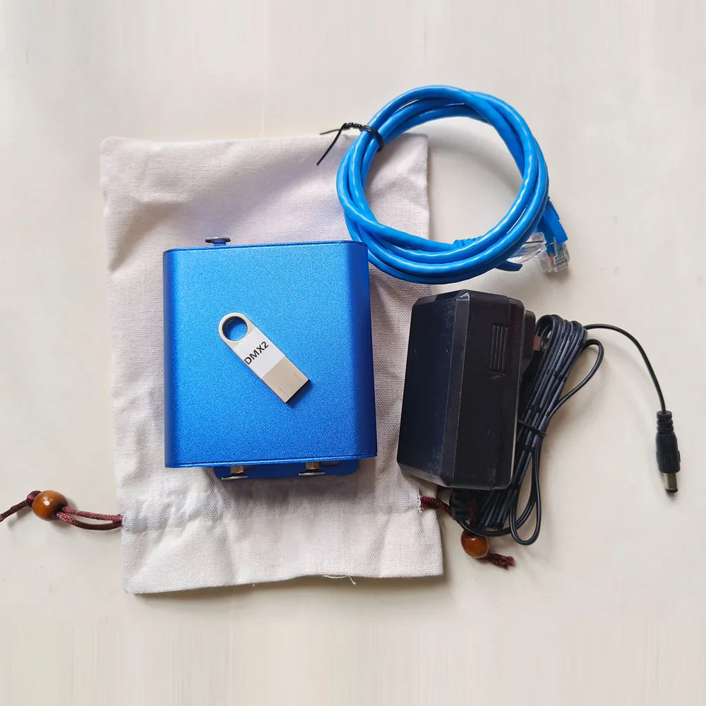 ArtNet to DMX Controller DMX512 1024CH Ethernet Lighting Controller DMX512 Dimmer Disco Lighting 3PIN XLR in/Out Signal Converte