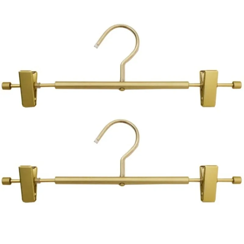 

5Pcs Space Saving Clip Multifunctional Household Hanger Traceless Pants Rack Non-Slip Thickened Telescopic Hanger Organizer