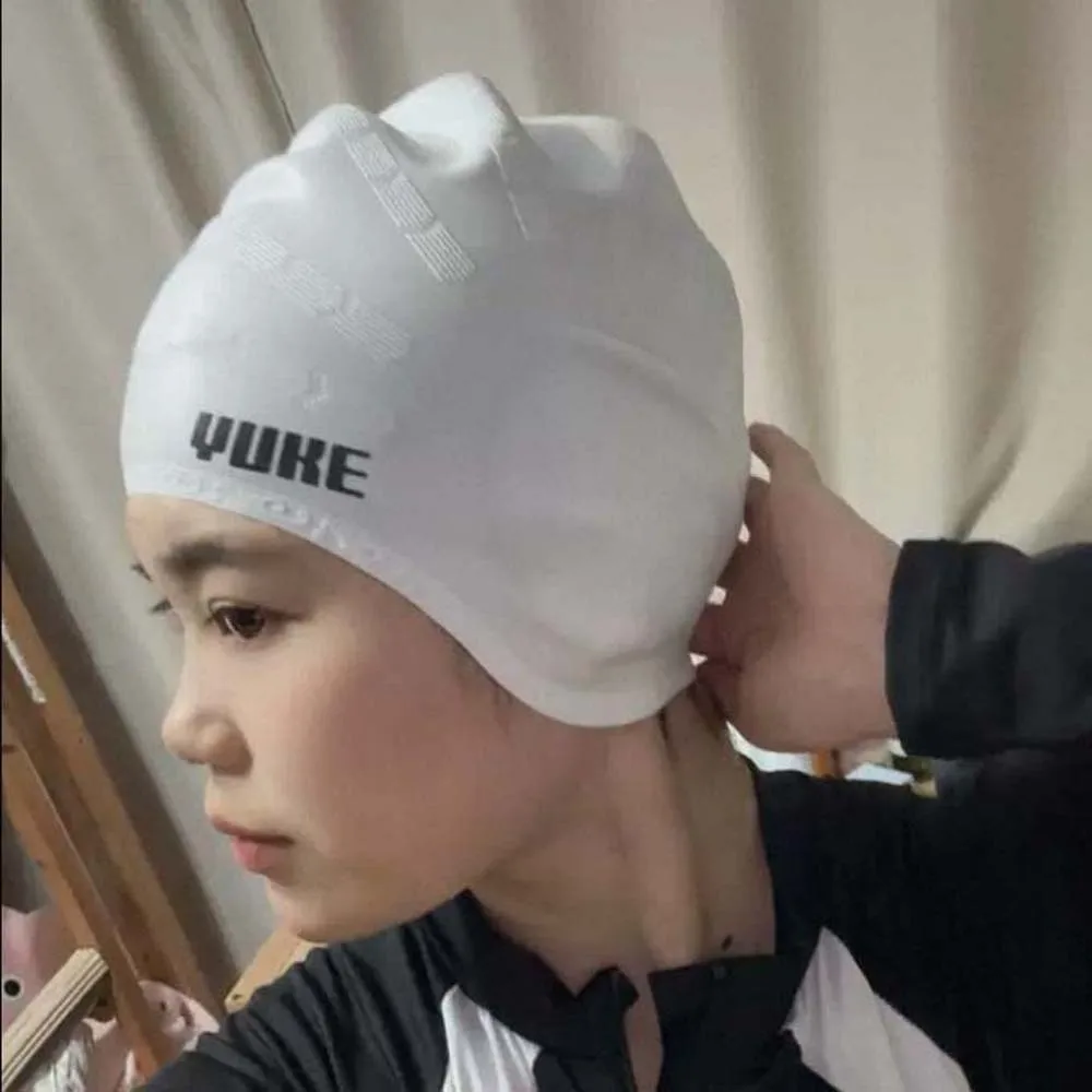 سماعات رأس مرنة للسباحة، قبعة غوص ناعمة بلون سادة، مضادة للبرد، ثلاثية الأبعاد، غطاء رأس سباحة للرجال