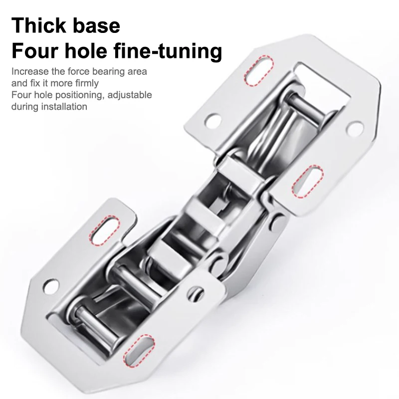 Schrankscharniere aus Stahl mit 90-Grad-Winkel, Ensemble für Wohnmöbel, mühelose Installationsbeschläge