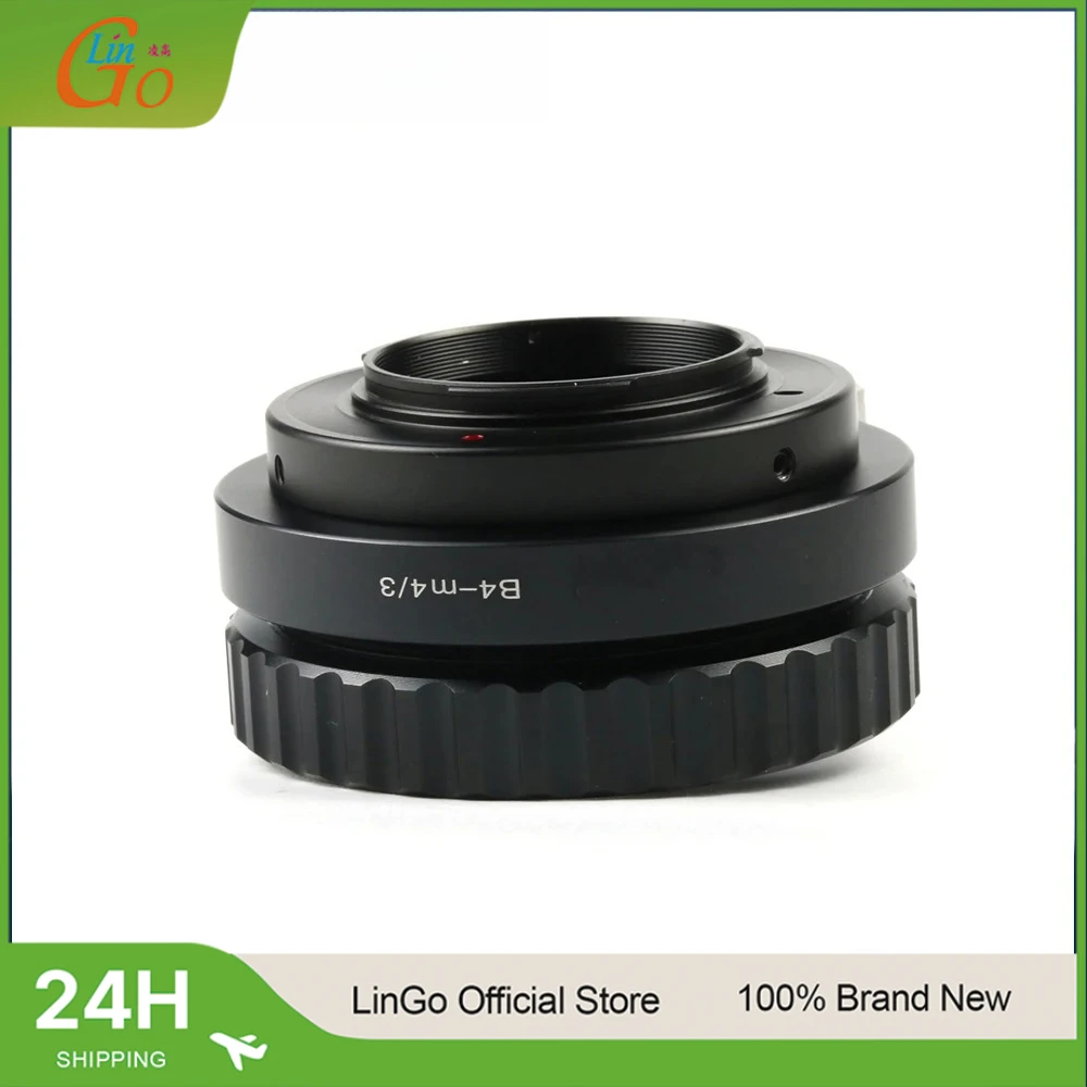 Anillo adaptador LinGo B4-M4/3 para lente de cine B4 2/3" a Micro 4/3 para Panasonic G,GF,GX,GH Olympus E-P,E-M