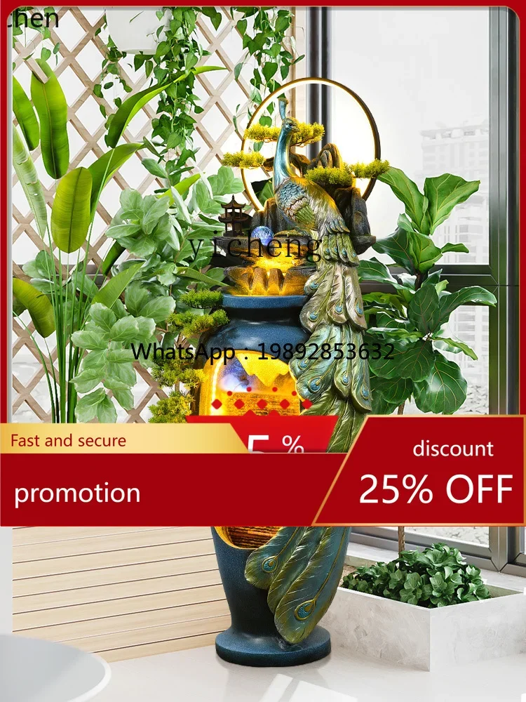 Modern Rockery Circulating Water Floor Ornaments Living Room Opening Decorations