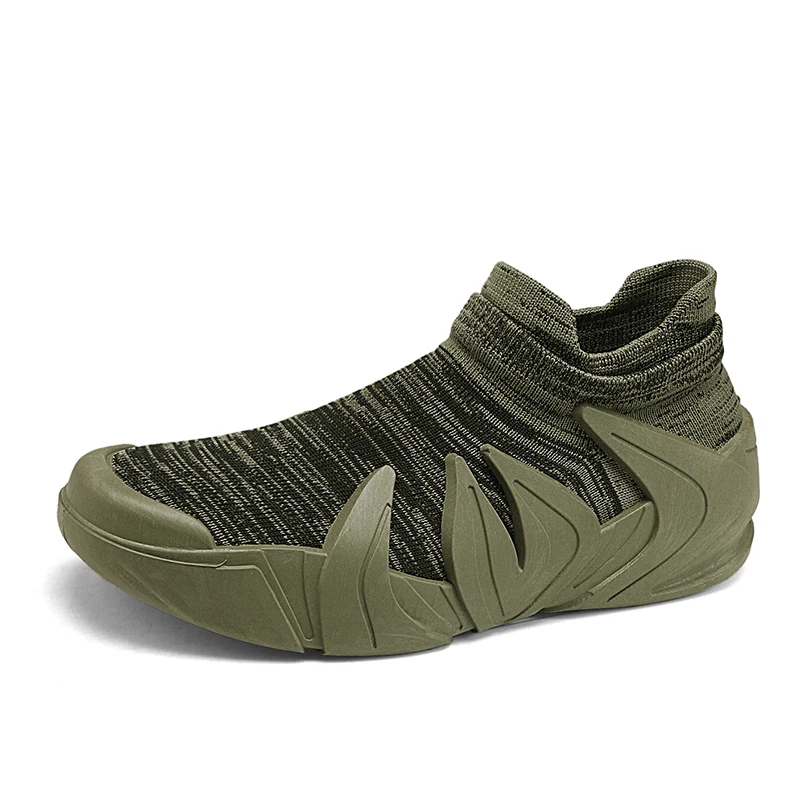 

Four Seasons Socks Shoes Trendy Versatile Flyknit Casual Sports Shoes Motorcycle Men's Outdoor Shoes