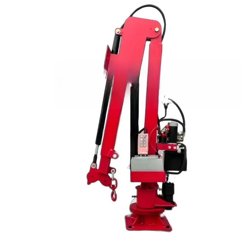 

Full Electric Hydraulic Truck Mounted Crane 220 Mobile Small Truck Mounted Boom Crane Winch Remote Control Lift