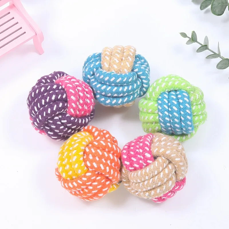 1PC Interactive Cotton Rope Mini Dog Toys Ball Accessories Toothbrush Chew Puppy Toy for Large Small Dogs Toy Pet Dog Toy