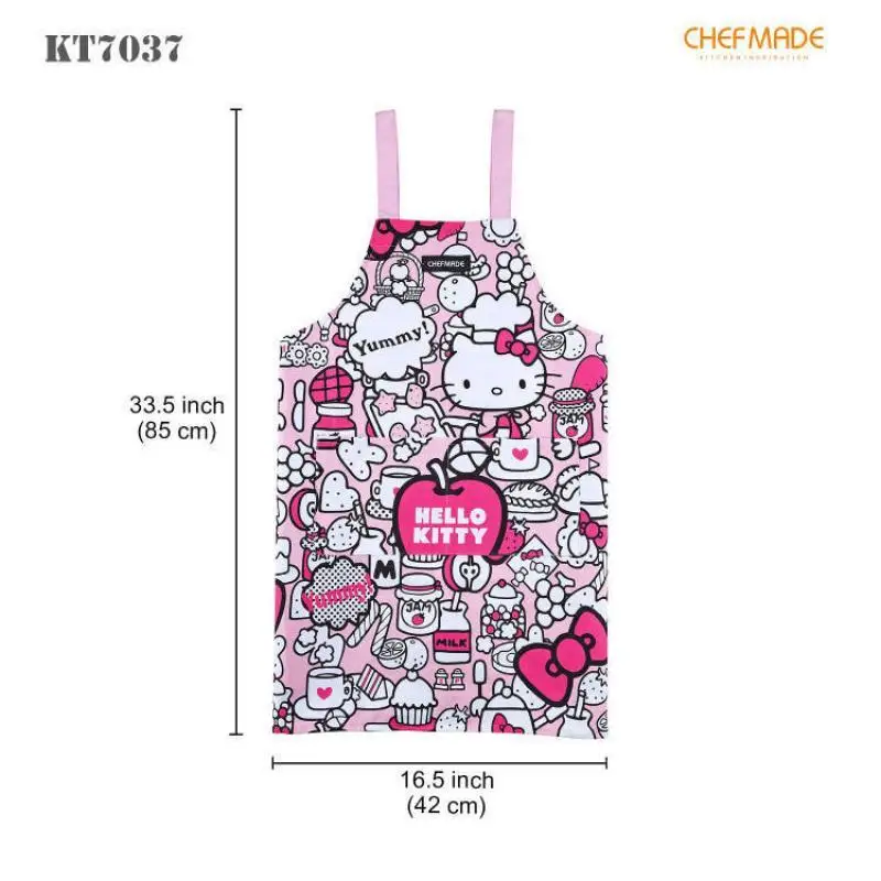 

Hello Kitty Kitchen Baking Cotton Apron Household Kitchen Cooking Tools Game Tools Women Accessories Festival Party Decoration