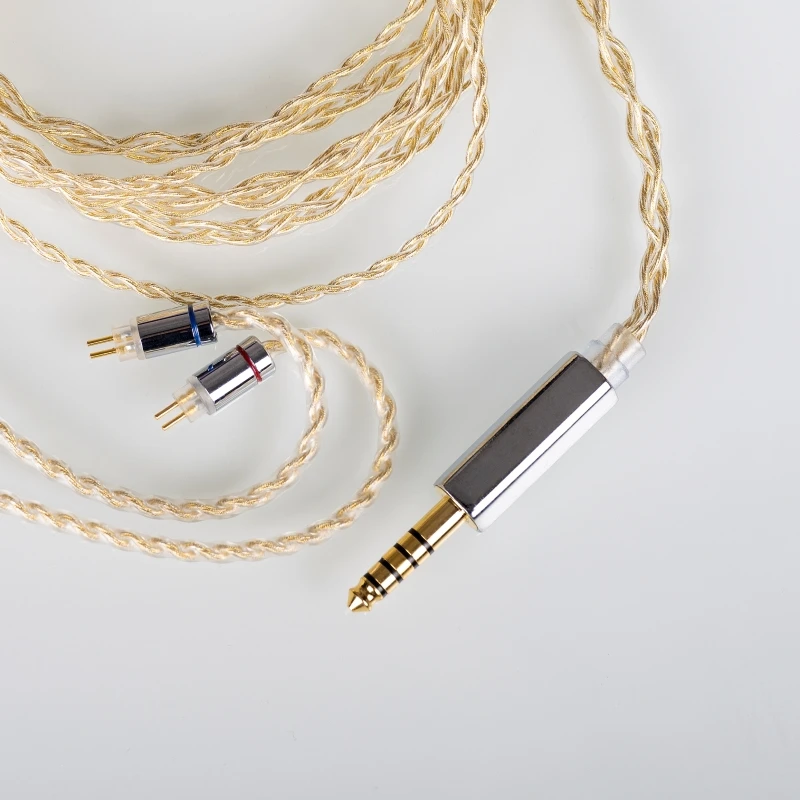 Junebarc Venus HIFI Monitor Modular Upgrade Earphone Cable 4.4mm Balanced Detachable Plug 0.78 2pin