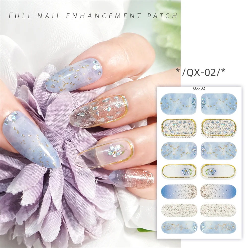 Gradient Nail Stickers Gel High-quality Materials 2024 Nail Stickers Nail Supplies And Manicure Tools New Nail Stickers Nail Flo