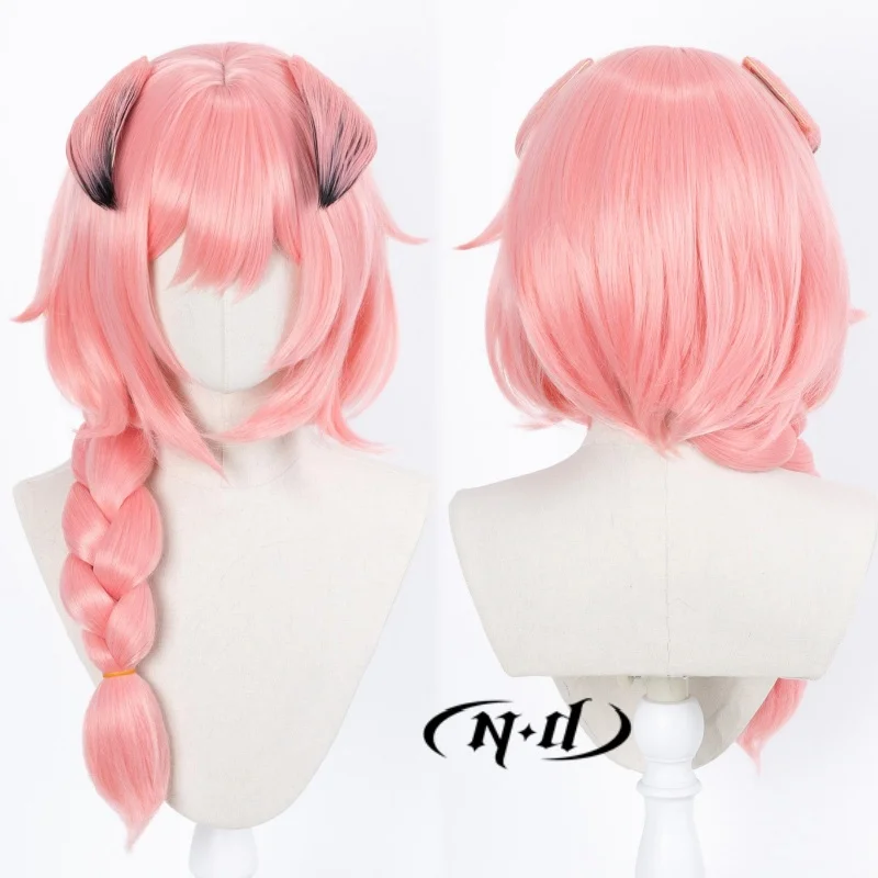 

ND Arknights Cosplay Wigs Goldenglow Cosplay Pink Hair Wig for Comic Con Coser Costume Theme Game Party Heat Resistant Synthetic