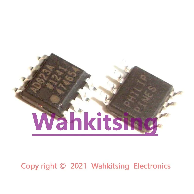 2 PCS AD623ARZ SOP-8 AD623AR AD623A AD623 Single-Supply Rail-to-Rail Low Cost Amplifier Chip IC