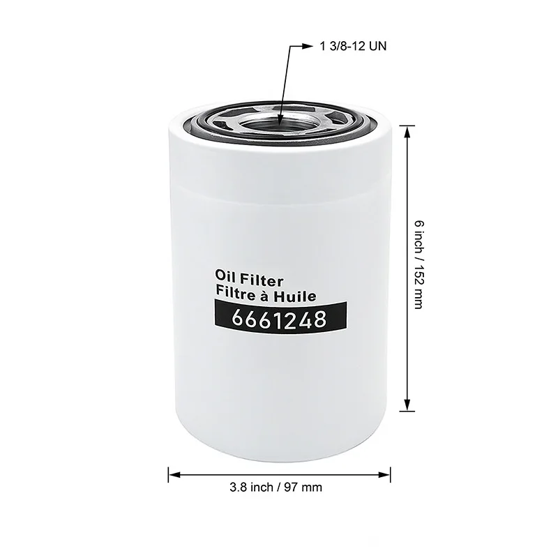 6661248 LVA10419 فلتر الزيت الهيدروليكي لبوبكات 730 843 A300 S100 T110 #1