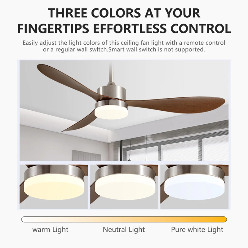 36/42/52 بوصة مروحة السقف الصناعية خمر ABS التهوية مع ضوء التحكم عن بعد منفاخ الزخرفية الرجعية مراوح كبيرة