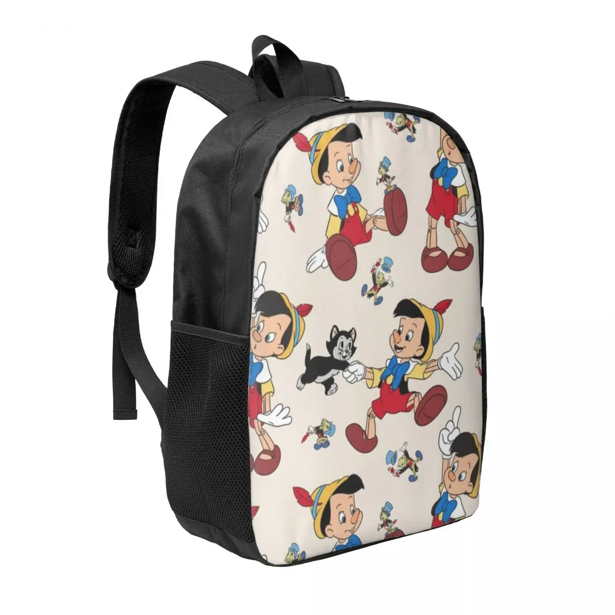 Mochila de estudante simples Disney Mickey Mouse de 17 polegadas – Bolsa escolar leve e espaçosa para meninos e meninas