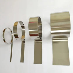1M Thickness 0.01mm - 1mm 304 Stainless Steel Strip Steel Sheet Thin Steel Plate Width 50mm - 600mm Customizable Specifications