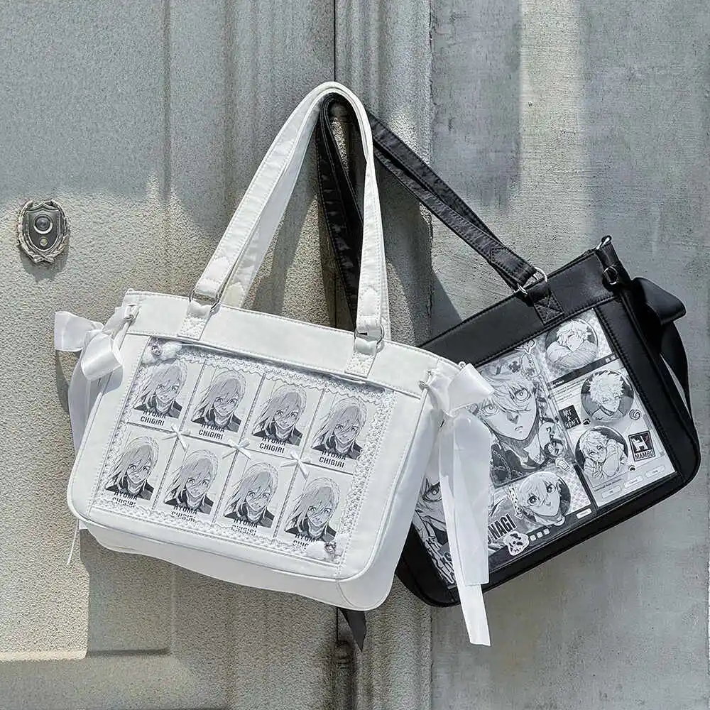 

Japanese Original Design Two-dimensional Comic Show Ltabag Women's Satin Lolita Bags Large Capacity Daily Shoulder Messenger Bag
