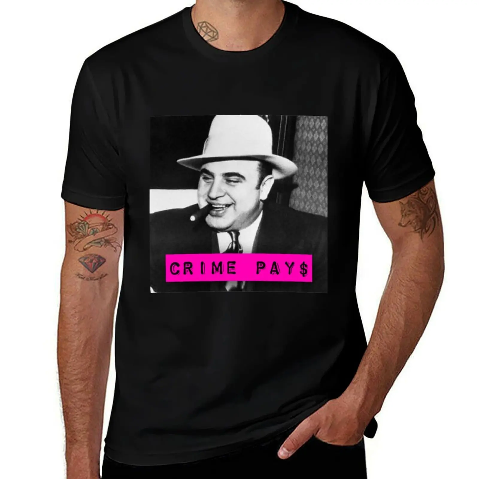 Al Capone T-Shirt Plus Size Basic Short Sleeve Top