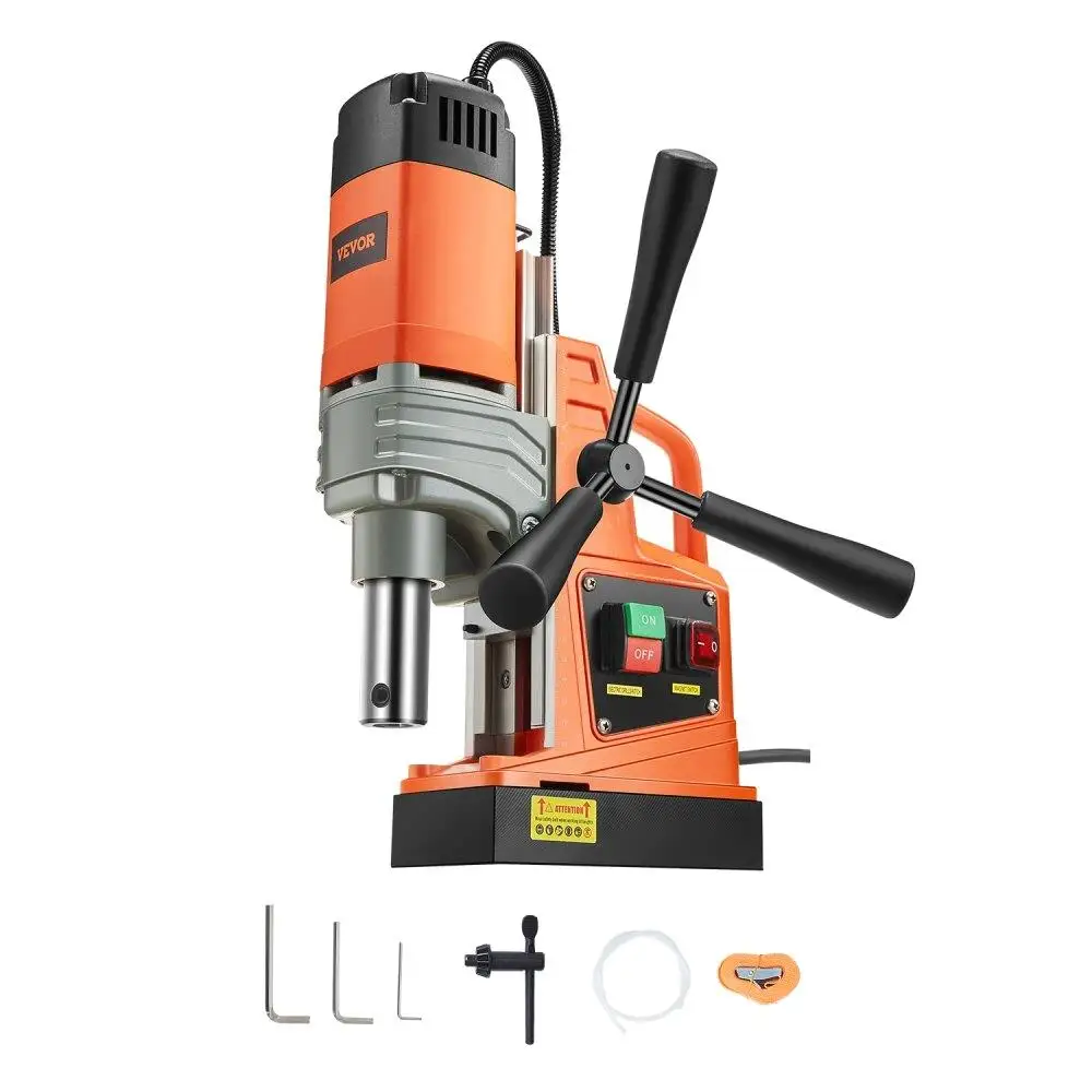 

1300W Magnetic Drill Press 2922lbf Portable Mag Drill Machine 810RPM High Power Steel Cutter