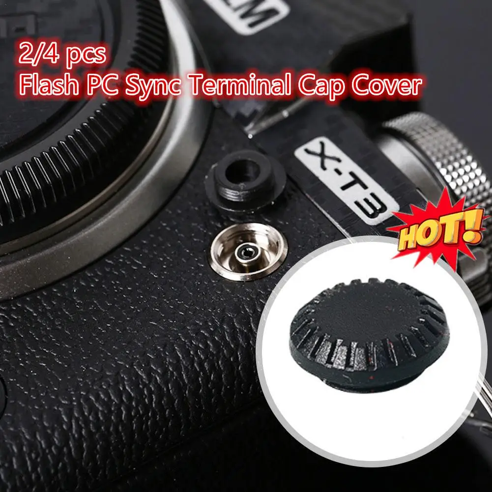 

2/4pcs Flash PC Sync Terminal Cap Cover For Fujifilm X-T1 X-T2 X-T3 X-T4 X-H1 GFX50S GFX50R Camera