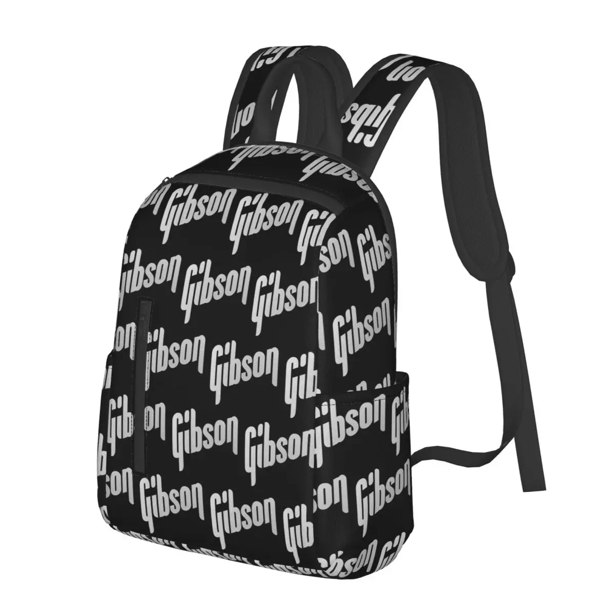 

Gibson Music Logo Student Backpack School Bag Hiking Travel Daypack for Boys Girls Bookbag Shoulder Bags