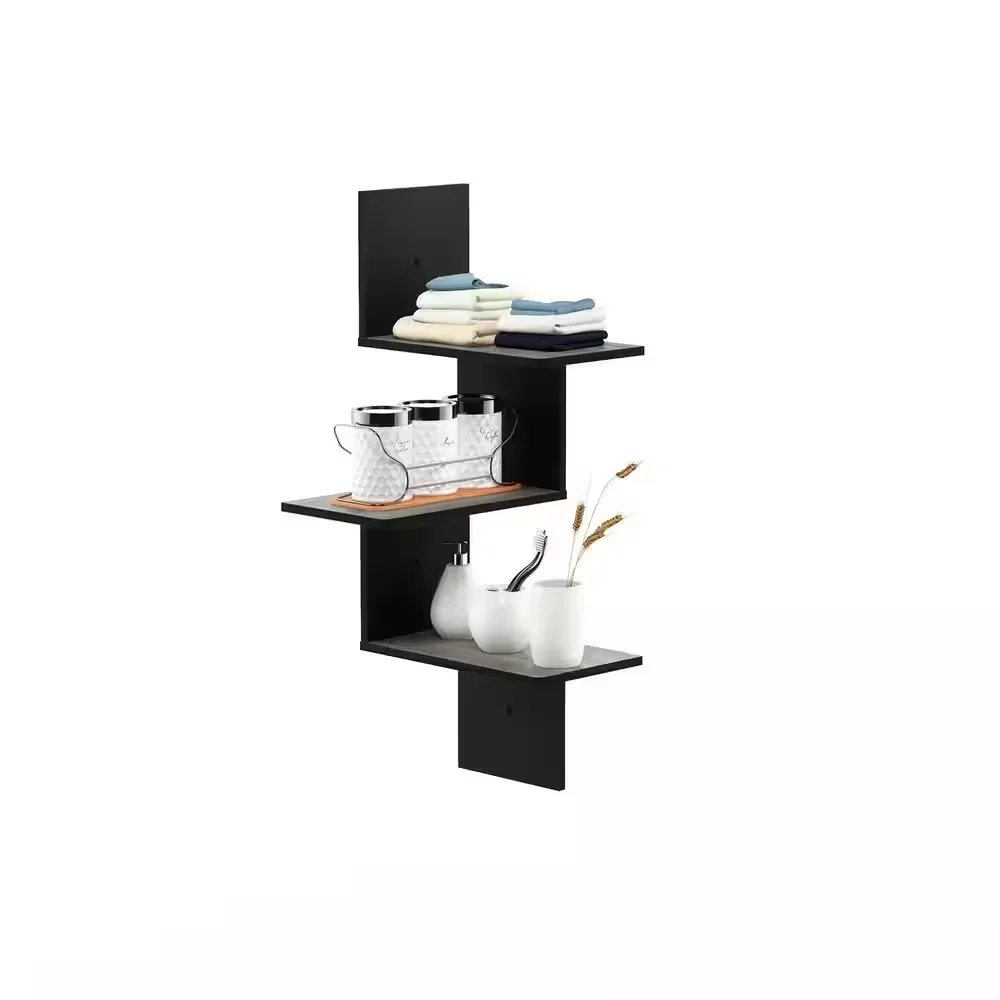 

Wall Shelf Wall Mounted Fashionable Floating Bookshelf Corner Bookshelf Decorative Wide Bookshelf Storage Space Bathroom Rack