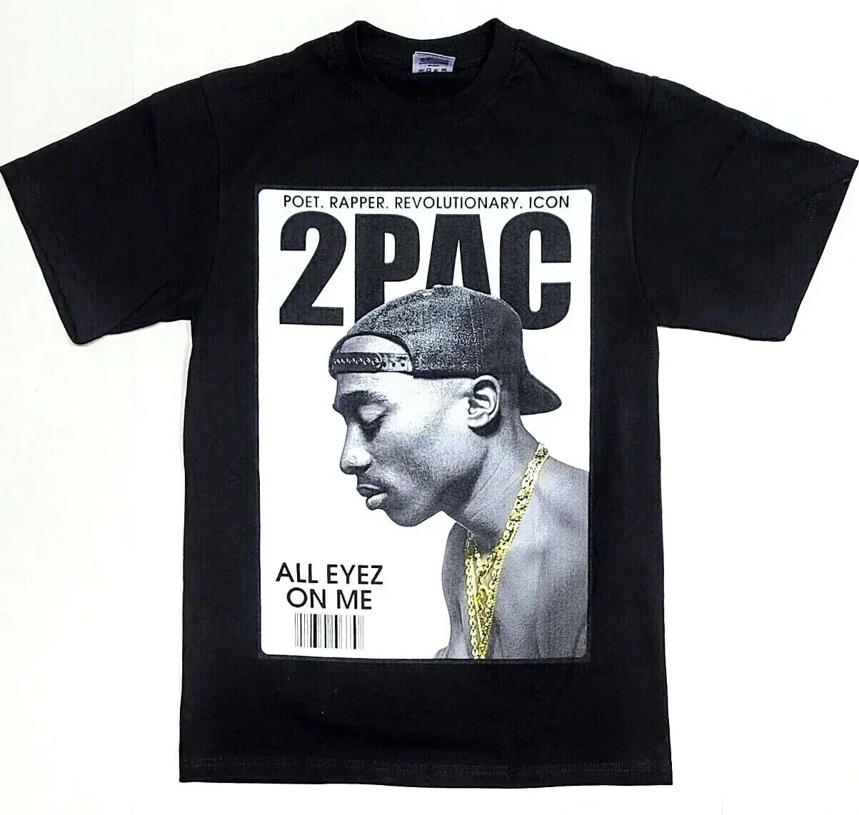 

TUPAC SHAKUR T-shirt 2Pac West Coast Legend Hip Hop Rap Men's Tee Black New