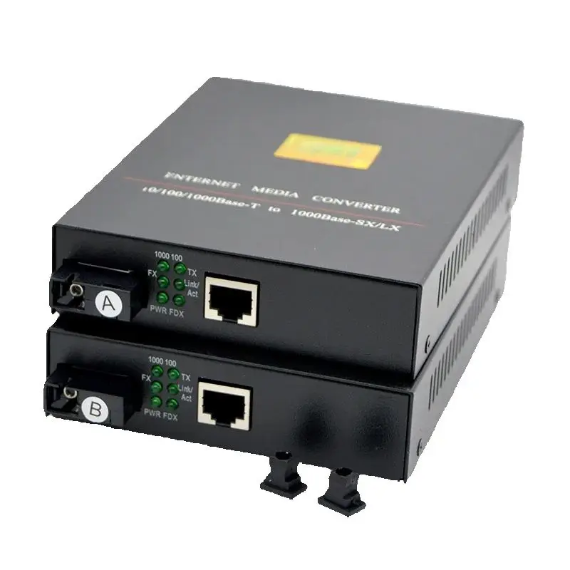 

1Pair 4100AB Gigabit Single Mode Single Fiber Transceiver Photoelectric Converter Fiber Ethernet Media Converter Best Price