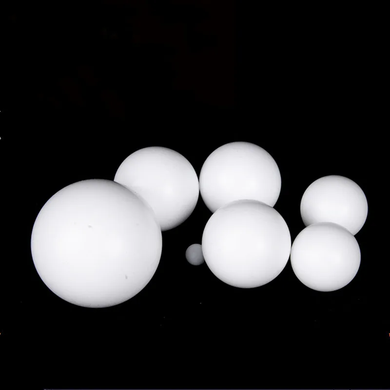 Dia 3mm-63mm PTFE Balls White Solid Plastic Rolling Bead F4 Ball Corrosion Resistance Sealing Insulation Bearings Laboratory
