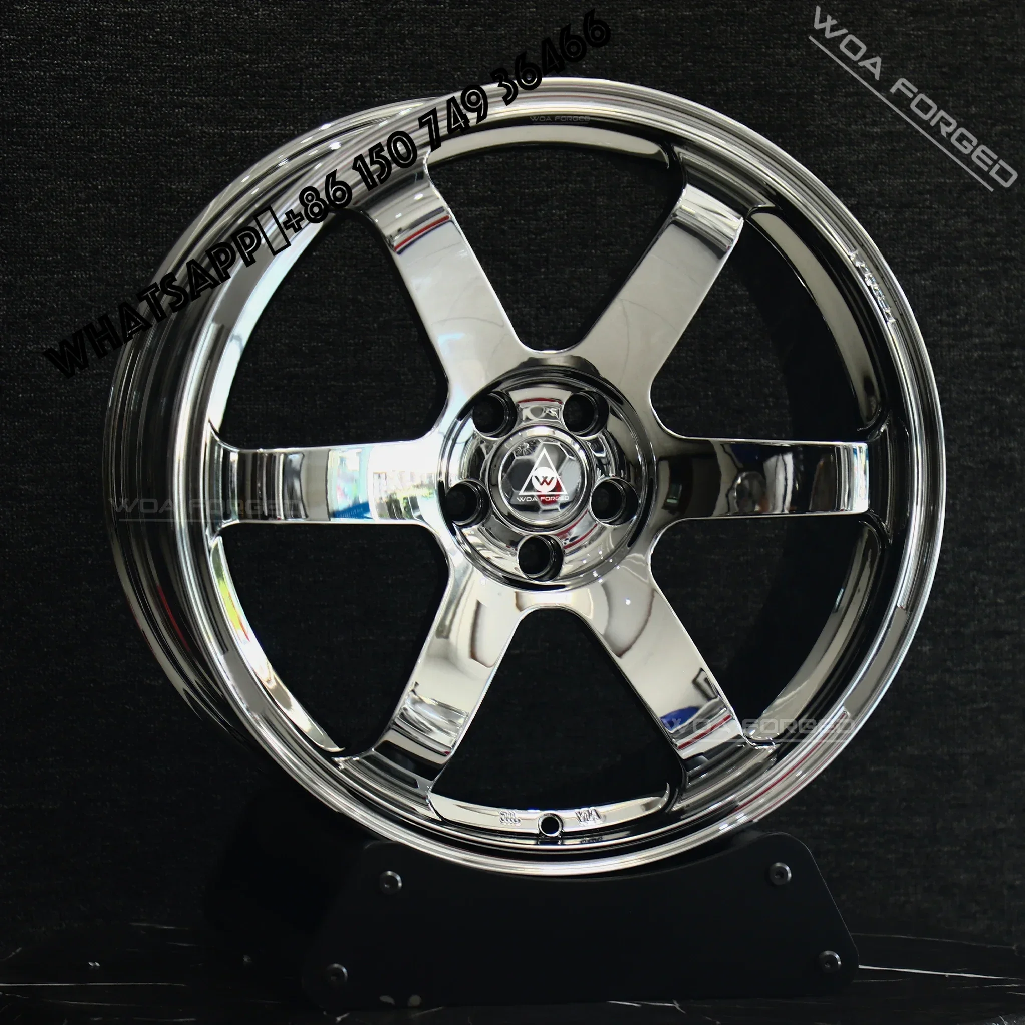 

6061-T6 Lightweight Polished Chrome Forged Car Wheels Custom Sport TE37 Deep Recessed 5x120 5x112 5x139.7 40mm 25mm 98mm