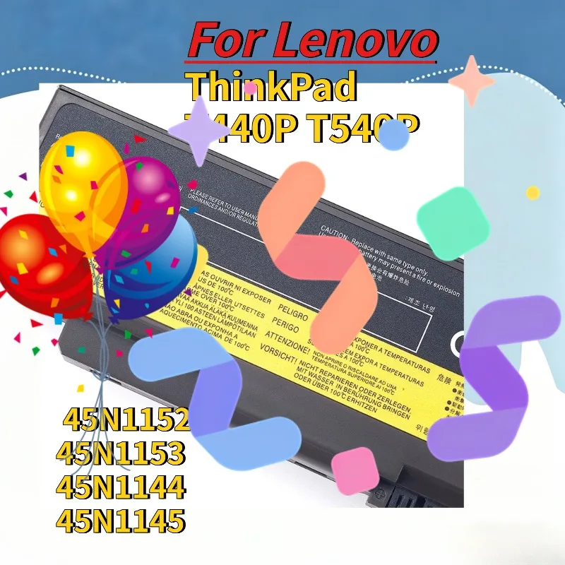 

New For Lenovo ThinkPad T440P T540P Laptop Battery 45N1152 45N1153 45N1144 45N1145 Large-capacity Battery