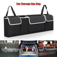 2 In 1 Car Storage Box Bag Backseat Car Organizer Car Trunk Organizer Universal Car Storage For Kids Toy Vehicle Spare Snack