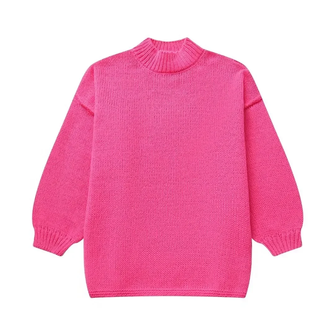 Casual Hollow Out Solid Sweater Women Knit Long Sleeve O-neck Heart Female Pullover 2024 Spring All Match High Street