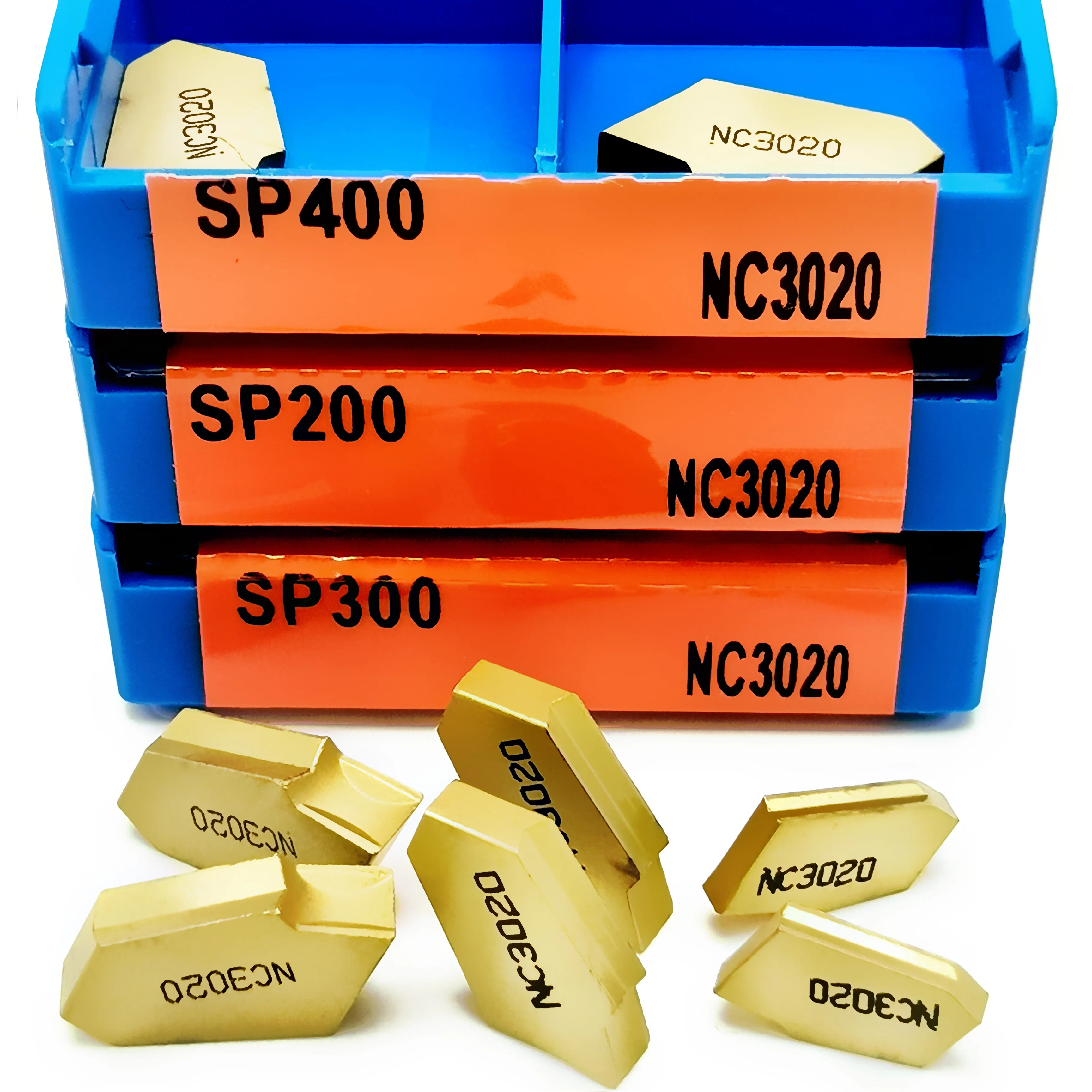 Qualità Premium SP200 300 400 NC3020 3030 PC9030 inserti in metallo duro per scanalatura originali strumenti di separazione e scanalatura