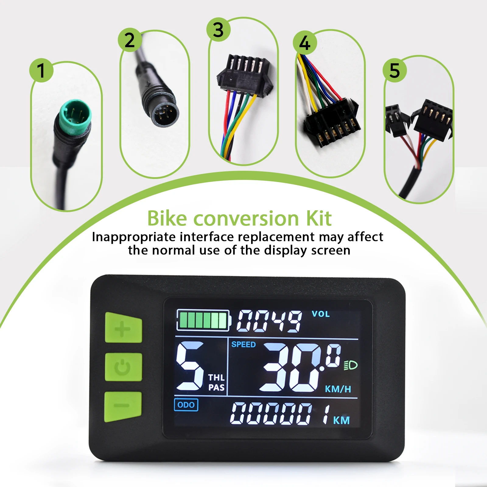 P3C Electric Bike LCD Display Meter bicycles accessories LCD Panel With USB UART For Mountain eBike bicycle odometer